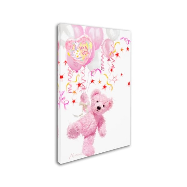 The Macneil Studio 'Pink Teddy' Canvas Art,16x24